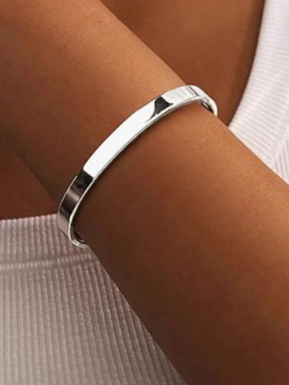 Anthropologie New! Silver Plated Bracelet Stack Set